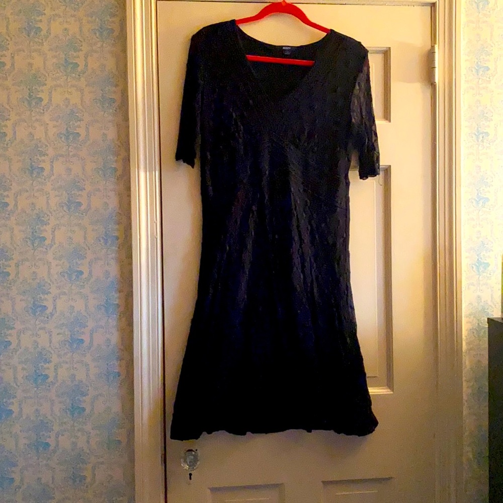 Alfani dress with sheer sleeves Black Size XL